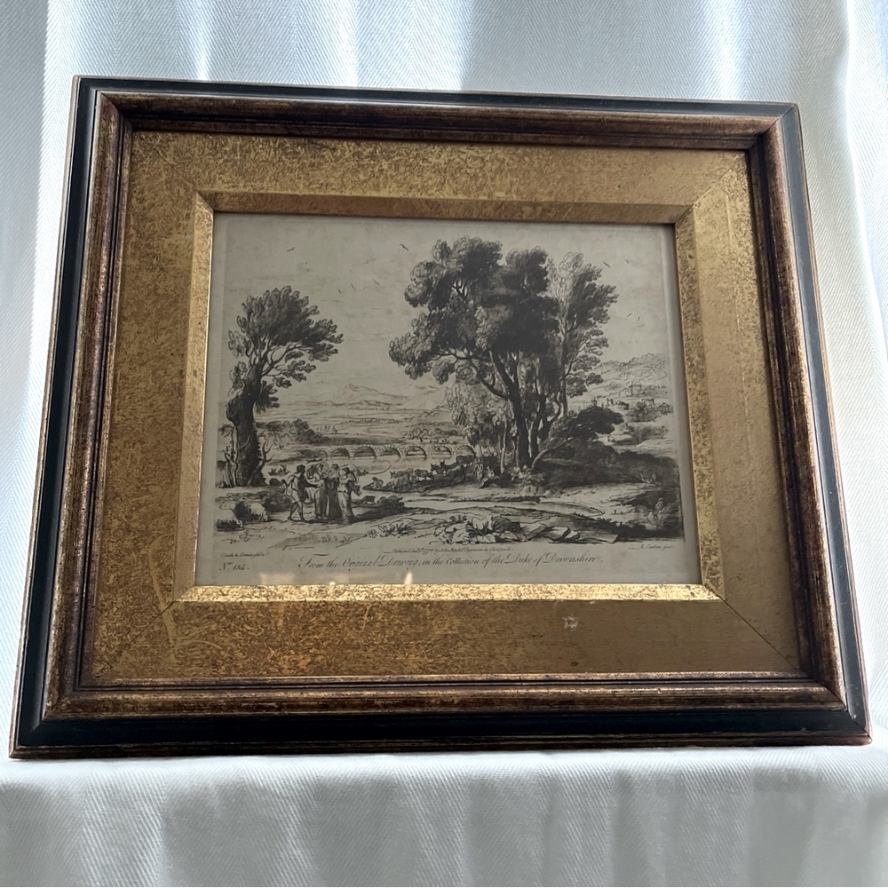 Claude Lorrain, after. Pastoral Landscape. Etching by Richard Earlom. 1776. #134